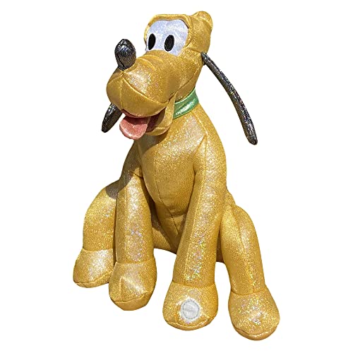 Plüschtier Pluto Disney 100 Jahrestag holografisch Chrom mit Sound 30 cm von CARTOON