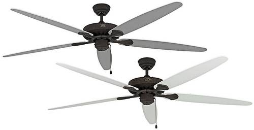 CasaFan CLASSIC ROYAL 180 BA Lack weiß/lichtgrau Deckenventilator 61W (Ø x H) 180cm x 275mm Braun- von CASAFAN