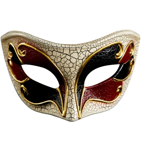 CASNO Maskerade-Maske, Halloween-Augenmaske, Cosplay-Kostüm, Halbmaske, Maskerade-Kostüm, Zubehör für Halloween, Karneval, Party, einzigartige Maske von CASNO