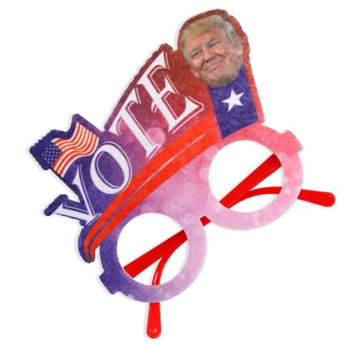 CASNO Unterstützen Sie die Demokratie mit 2024 US-Wahlbrillen, Brillen, Dekorationen, auffälliges Zubehör für Patriotiker, randlose Brillen von CASNO