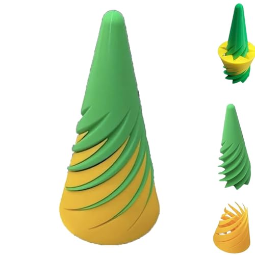 Impossible Pyramid Passthrough Sculpture, 3D printed Rotating Spiral Cone Fingertip Toy, Cool 3D Prints, Anxiety Relief Fidget Toy for Adult, 3D Pyramid Statue, Stress Relief & Anxiety Fidget Toy(Gree von CASOME
