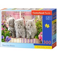 CASTORLAND B-030330 Three Grey Kittens, Puzzle 300 Teile von CASTORLAND