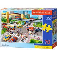 CASTORLAND B-070039 Kinderpuzzle 70 Teile City Rush von CASTORLAND