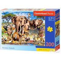 CASTORLAND B-222155 Savanna Animals Puzzle 200 Teile [44 von CASTORLAND