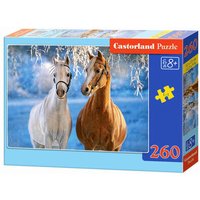 CASTORLAND B-27378-1 The Winter Horses, Puzzle 260 Teile von CASTORLAND