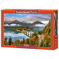 CASTORLAND B-53353 Sunrise over Sylvenstein Lake, Germany, Puzzle 500 Teile von CASTORLAND