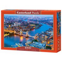 CASTORLAND C-104291-2 Aerial View of London, Puzzle 1000 Teile von CASTORLAND