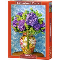 CASTORLAND C-104352-2 Bouquet of Hydrangeas, Puzzle 1000 Teile von CASTORLAND