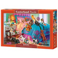 CASTORLAND C-104475-2 Naughty Puppies, Puzzle 1000 Teile von CASTORLAND