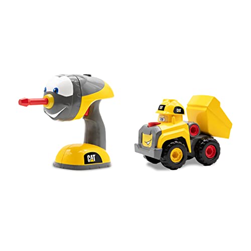 CAT CatToys Official Construction Jr. Crew Fix-It Fleet Toy Muldenkipper, Gelb von CAT