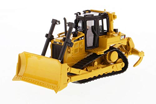 Diecast Masters 85607 - Caterpillar Kettendozer D6R XL, detailgetreues CAT Baufahrzeug in Displayfenster-Box, Maßstab 1:64, ca. 10,5 x 5 x 4,8 cm, ab 8 Jahren, für Sammler und als Geschenk geeignet von CAT