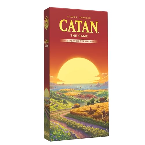 CATAN 6. Ausgabe, Erweiterung für 5–6 Spieler, Brettspiel, ab 10 Jahren, 3–6 Spieler, 60–90 Minuten Spieldauer CATAN 6. Ausgabe, Erweiterung für 5–6 Spieler, Brettspiel, ab 10 Jahren, 3–6 Spieler, 60–90 Minuten Spieldauer von CATAN