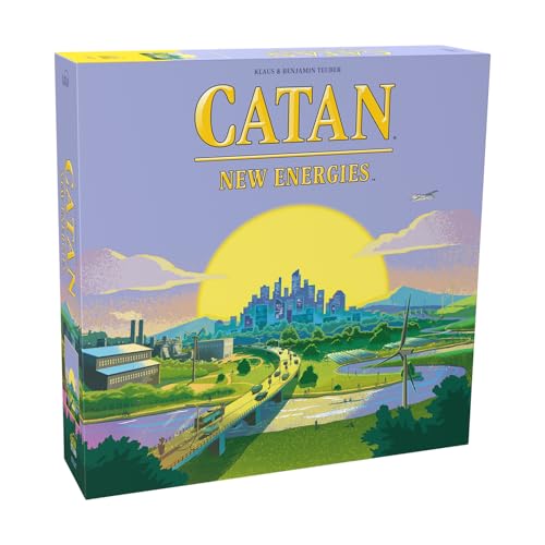 CATAN New Energies Brettspiel – Nachhaltige Ressourcen & Strategie, klassisches Gameplay mit modernem Twist! Familienspiel für Kinder und Erwachsene, ab 14 Jahren, 3–4 Spieler, 90 Minuten Spielzeit, von CATAN