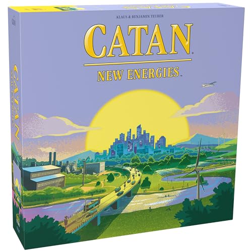 CATAN New Energies Brettspiel – Nachhaltige Ressourcen & Strategie, klassisches Gameplay mit modernem Twist! Familienspiel für Kinder und Erwachsene, ab 14 Jahren, 3–4 Spieler, 90 Minuten Spielzeit, von CATAN