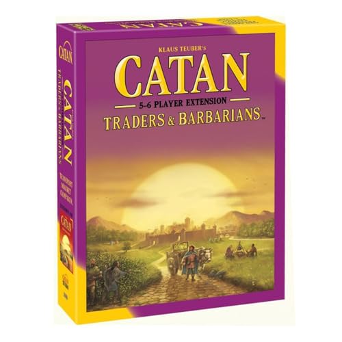 Mayfair Games CATAN Händler und Barbaren 5 und 6 Spieler | Brettspiel-Erweiterung | Alter 12+ | 3-6 Spieler | 120 Minuten Spielzeit von CATAN