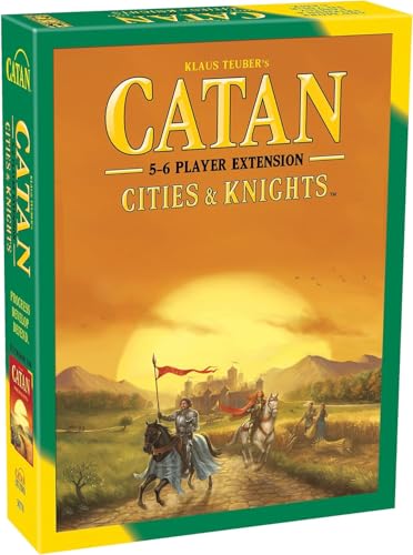 Mayfair Games Catan Städte und Ritter 5 und 6 Spieler | Brettspiel-Erweiterung | Alter 12+ | 3-6 Spieler | 120 Minuten Spielzeit von CATAN