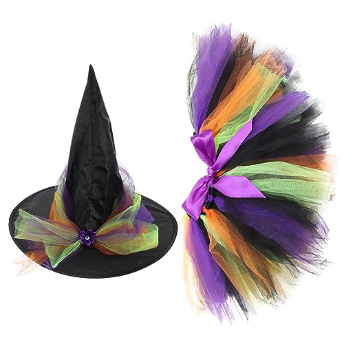 CATIEBYE 1 Satz Halloween- -kinderrockanzug Party- -kleidung Halloween-dekor Bequemes Halloween-kostüm Tragbare Hexenkleidung Halloween-accessoire Tragbares Halloween-kostüm Polyester von CATIEBYE