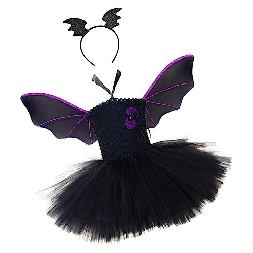 CATIEBYE 1 Set Halloween Kinderkleidung Fledermausflügel Kostüme Für Kinder Ideales Kostüm Für Halloween Feiern Kreative Party Performance Vielseitiges Outfit Für Kleine Hexen Und von CATIEBYE