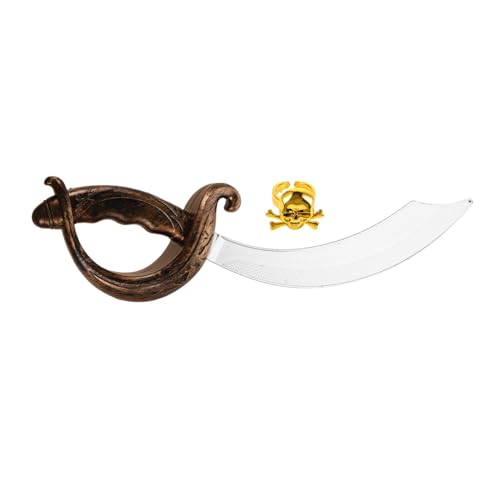 CATIEBYE 1 Set Piratenkostüme Männer Piratenschwert Schmuck Kinder Messer Kostümzubehör Piratenschwert Piratenset Halloween Party Kostümzubehör von CATIEBYE