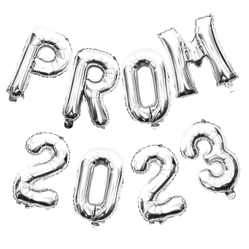 CATIEBYE 2 Sätze Prom Ballon Teilig Silberne Folienballons für Abschlussfeier Leichte Dekoration für Party Sichere Aluminiumfolie für Wände und Fenster Kreative Abschluss Deko CATIEBYE 2 Sätze Prom Ballon Teilig Silberne Folienballons für Abschlussfeier Leichte Dekoration für Party Sichere Aluminiumfolie für Wände und Fenster Kreative Abschluss Deko von CATIEBYE