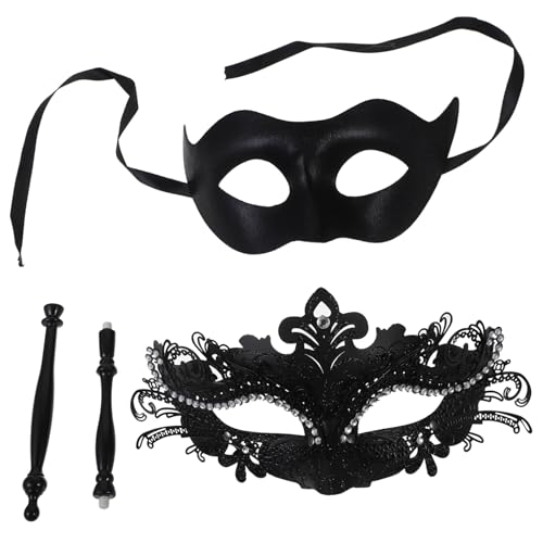 CATIEBYE 2 Stück Halbgesichts Masken Strasssteinen Abnehmbare und Maskenball Masken für Damen und Herren Leichte Cosplay Accessoires für Fasching und Kostümpartys CATIEBYE 2 Stück Halbgesichts Masken Strasssteinen Abnehmbare und Maskenball Masken für Damen und Herren Leichte Cosplay Accessoires für Fasching und Kostümpartys von CATIEBYE