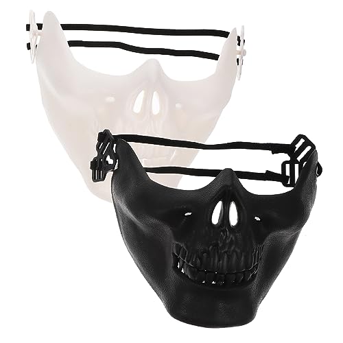 CATIEBYE Gruselige Schädelmaske Vollgesichtsmaske Für Halloween Und Cosplay Schaurige Gesichtsschutzmaske Und Ideal Für Maskeraden Und Partys von CATIEBYE