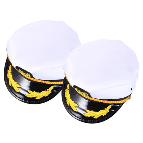 CATIEBYE 2 Stück Teiliges Kapitänsmützen aus Langlebigem Material Matrosenhüte für Party Cosplay und Karneval Komfortabel zu Tragen Dekorative US Seemannsmützen für Erwachsene CATIEBYE 2 Stück Teiliges Kapitänsmützen aus Langlebigem Material Matrosenhüte für Party Cosplay und Karneval Komfortabel zu Tragen Dekorative US Seemannsmützen für Erwachsene von CATIEBYE