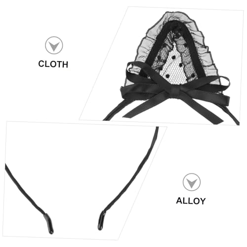 CATIEBYE 2 Stück Teiliges Schwarze Spitzen katzenohren Haarreifen Damen Stirnband für Party Halloween Cosplay Angenehmer Sitz Dekorativer Kopfschmuck CATIEBYE 2 Stück Teiliges Schwarze Spitzen katzenohren Haarreifen Damen Stirnband für Party Halloween Cosplay Angenehmer Sitz Dekorativer Kopfschmuck von CATIEBYE