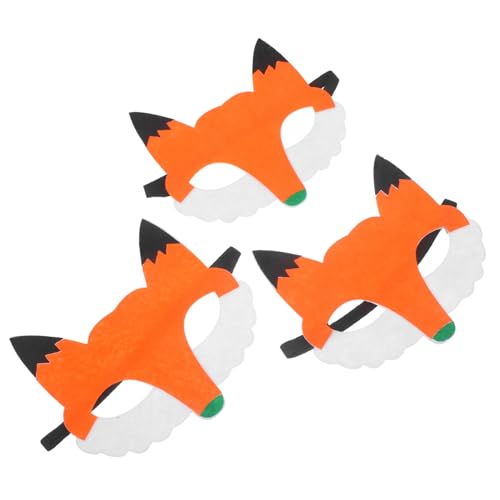 CATIEBYE 3 Stück Teiliges Tiermasken für Fuchs aus Strapazierfähigem Vliesstoff Lebendige Tiergesichter für Kostümpartys Karneval Halloween und Bühnenauftritte CATIEBYE 3 Stück Teiliges Tiermasken für Fuchs aus Strapazierfähigem Vliesstoff Lebendige Tiergesichter für Kostümpartys Karneval Halloween und Bühnenauftritte von CATIEBYE