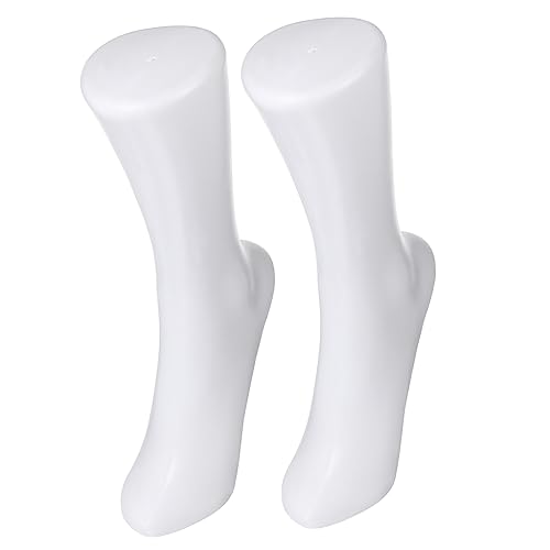 CATIEBYE 4 Stück Damen Socken Bein Modell Requisiten Schaufensterpuppenfüße Kaufen Fuß-jewelly-display-modell Socken Schaufensterpuppe Fußschmuck Zehe Fake-fuß-sockenhalter Schienbein Weiß von CATIEBYE