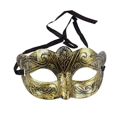 CATIEBYE 4er Set Vintage Halbmaske Für Kostüme Goldene Masquerade Maske Für Karneval Cosplay Und Kostümpartys Prinz Schmetterling Prinzessin Fee von CATIEBYE