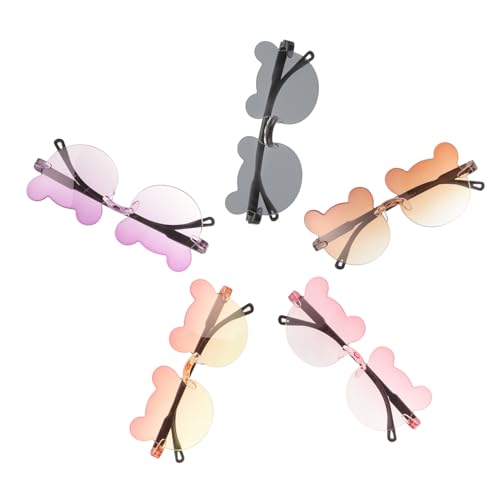 CATIEBYE 5 Stück Sonnenbrillen UV Schutz Cartoon Sonnenbrille Leichte Bunte Brillen für Mädchen Jungen Party Cosplay Modisch Langlebig CATIEBYE 5 Stück Sonnenbrillen UV Schutz Cartoon Sonnenbrille Leichte Bunte Brillen für Mädchen Jungen Party Cosplay Modisch Langlebig von CATIEBYE