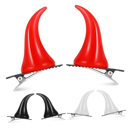 CATIEBYE 6 Stück Teufelshörner Haarschmuck Horror Fancy Dämonenhorn Blinkende Teufelshörner Clip Hörner Teufelshorn Clips Für Haare Halloween Kostüm Zubehör Halloween Kostüm Kunstharz CATIEBYE 6 Stück Teufelshörner Haarschmuck Horror Fancy Dämonenhorn Blinkende Teufelshörner Clip Hörner Teufelshorn Clips Für Haare Halloween Kostüm Zubehör Halloween Kostüm Kunstharz von CATIEBYE