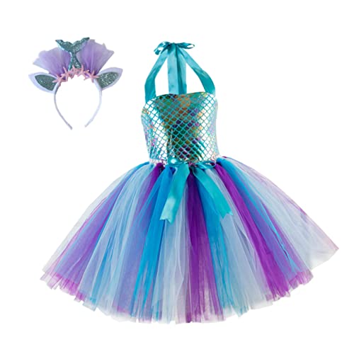 CATIEBYE Blumenmädchen Kleid Set Party Cosplay Kostüm Für Mädchen Performance Rock Und Haarband Elegante Verkleidung Für Besondere Anlässe von CATIEBYE