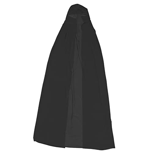 CATIEBYE 110cm Schwarz Cape Erwachsene Halloween Kostüme Cosplay Bühne Decor Party Tragen von CATIEBYE