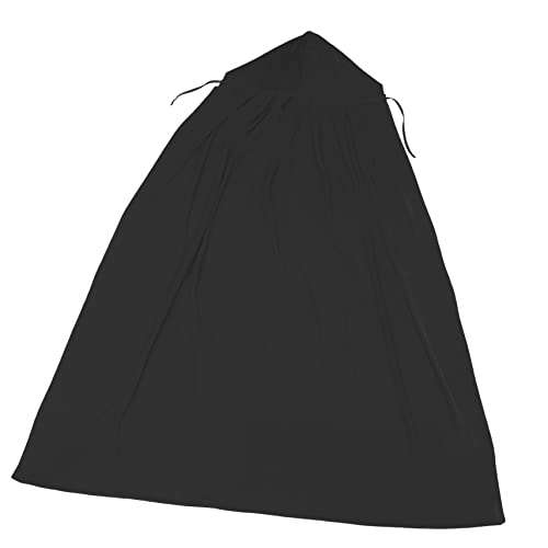 CATIEBYE Cosplay 170cm Schwarz Halloween Cape Hexer Mantel für Bühne von CATIEBYE