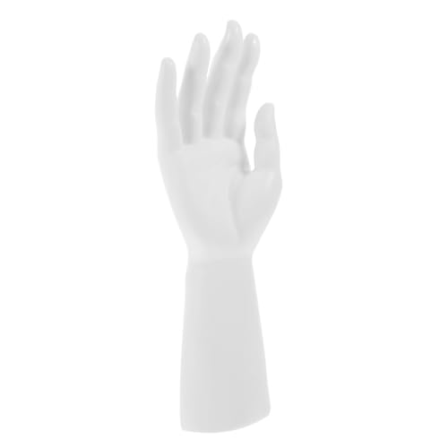 CATIEBYE Handmodell-requisiten Baustützen Anzeige Schaufensterpuppe Mannequin-hand Handmodell-schmuckhalter Ausstellungsständer Für Handmodelle Displayhalter Für Handmodelle Weiß Plastik von CATIEBYE