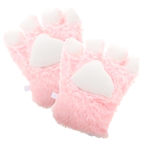 CATIEBYE Katze Fäustlinge für Kinder Plüsch Handschuhe Cosplay Party Handschuhe Warm und Gemütlich für von CATIEBYE