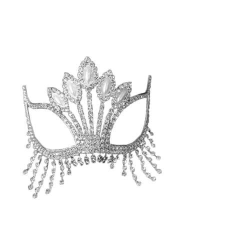 CATIEBYE Modische Rhinestone Maske Aus Für Karneval Und Maskenball Glitzernde Damenmaske Für Festliche Anlässe Und Kostümpartys von CATIEBYE