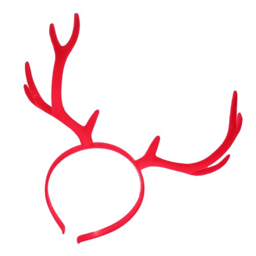 CATIEBYE Rotes Hirschgeweih Haarband PVC Leichtes Halloween Party Accessoire Damen und Mädchen Vielseitig Tragbar Komfortabel und Langlebig Passend für Kopfgrößen CATIEBYE Rotes Hirschgeweih Haarband PVC Leichtes Halloween Party Accessoire Damen und Mädchen Vielseitig Tragbar Komfortabel und Langlebig Passend für Kopfgrößen von CATIEBYE