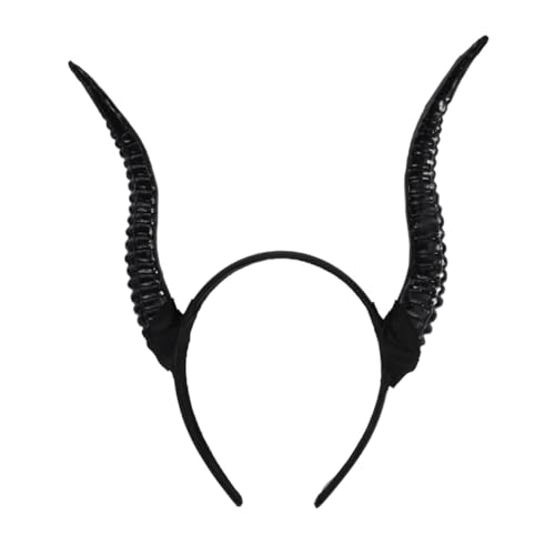 CATIEBYE Schwarzes Hörner Haarreif Cosplay Stirnband für Halloween Kostüm Party Foto Requisiten Angenehm Langlebig Vielseitig Einsetzbar für Fasching Maskerade Rollenspiel CATIEBYE Schwarzes Hörner Haarreif Cosplay Stirnband für Halloween Kostüm Party Foto Requisiten Angenehm Langlebig Vielseitig Einsetzbar für Fasching Maskerade Rollenspiel von CATIEBYE