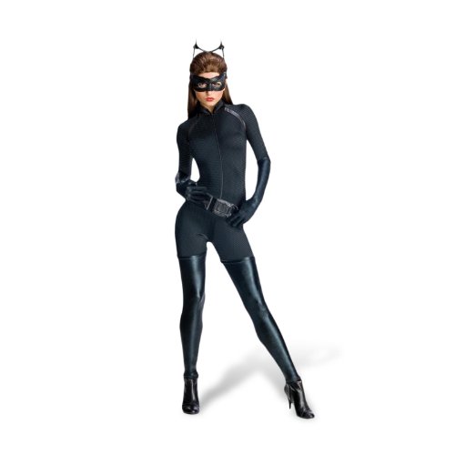 Catwoman The Dark Knight Rises Damen Kostüm Overall Augenmasken Set Lackstiefel - XS von CATWOMAN