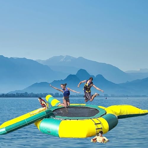 Seetrampolin, Rutschenwassertrampolin/aufblasbares Wassertrampolin, aufblasbares schwimmendes PVC-Trampolin (3m) von CAULO