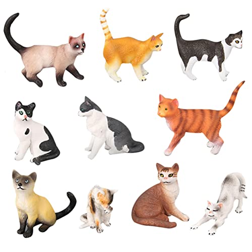 CAXUSD 1 Satz pastorales Katzenmodell Tierfiguren zum Sammeln Spielzeuge Katzenmodellspielzeug Mini-Dekor wohnzimmerdeko Spielzeug Katzen entzückendes Katzenmodell Katze schmücken PVC von CAXUSD