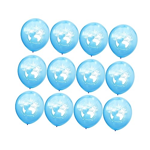 CAXUSD 100 Stück 12 Partyballons ballon set luftballons set ballonset geburtstagsdeko blaue Luftballons Ballons Dekoration weiße Luftballons Latexballons Luftballons für Babypartys von CAXUSD