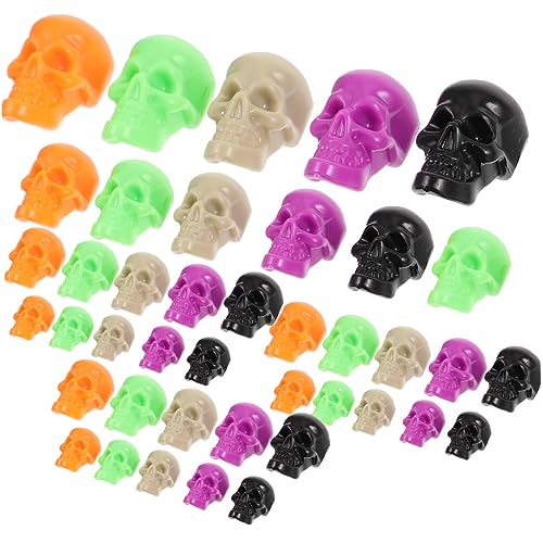 CAXUSD 100St Halloween-Totenkopfdekoration Mini-Schädelmodell Halloween-Skelett halloween spielzeug halloween toys zubehör Modelle Mini-Schädelkopf Halloween-Dekor Schreibtisch schmücken von CAXUSD