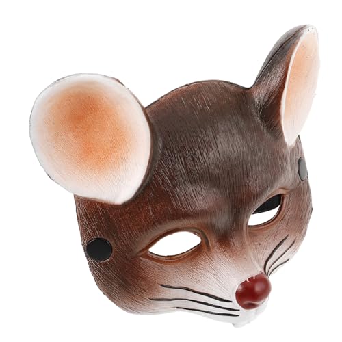 CAXUSD 1stk Halloween-karnevalszubehör Karneval Halbmasken Katzenmaske Tier Halbes Gesicht Kopfmasken Rattenkostüm Tiermaske Bärenmaske Kostüm Maske Spielzeug Cosplay-party-kostüm Idioten von CAXUSD