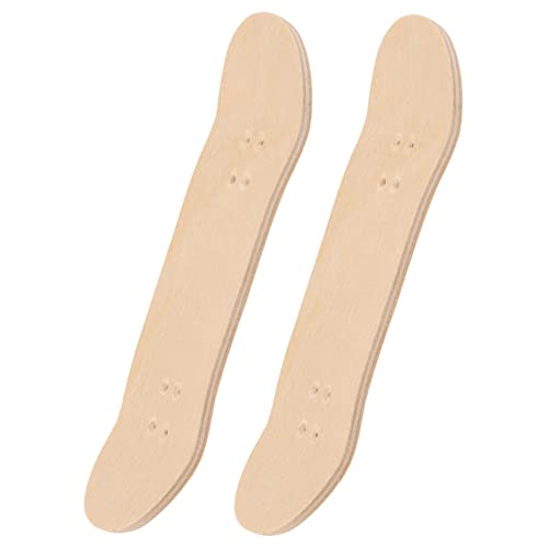 CAXUSD 2 Stück Finger Skateboard Deck Fingerspielzeug Partyzubehör Mini Skateboards Für Finger Fingerbretter Neuartiges Fingerspielzeug Holzgriffbretter Skateboard DIY Kinder von CAXUSD