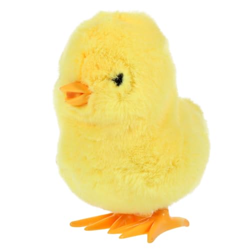 CAXUSD 2St Springendes gelbes Huhn Hühnchen-Hopping Grübler chicken toy Aufziehbares Huhn Entzückendes springendes Hühnerspielzeug wiederverwendbares Spielzeug für Babys Plüsch Yellow von CAXUSD