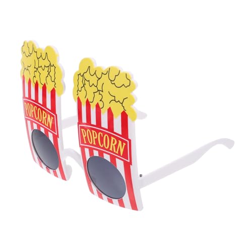 CAXUSD 3 Stk Partybrillen faschingsbrille karnevalsbrille popcorn accessoires weingläser lustig witzige brillen Party-Sonnenbrille lustige Brille Popcorn-Mützen Hut Brillen Neuheit von CAXUSD